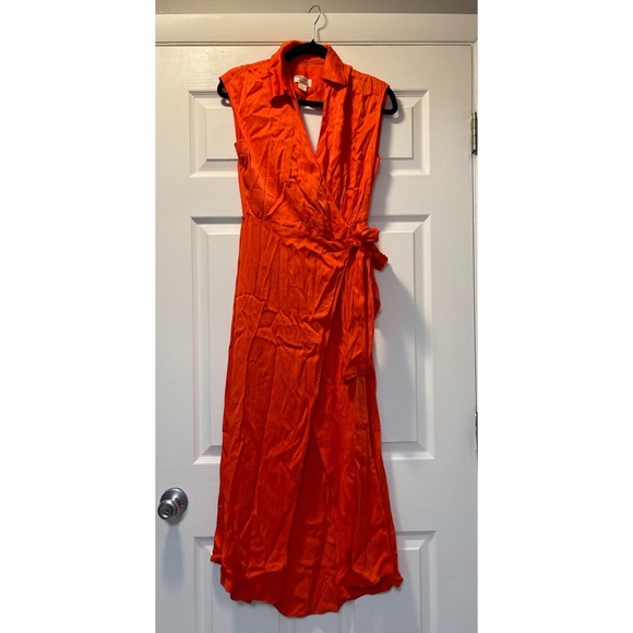Anthropologie- Maeve Open-Back Wrap Midi Dress NWOT - Picture 4 of 9